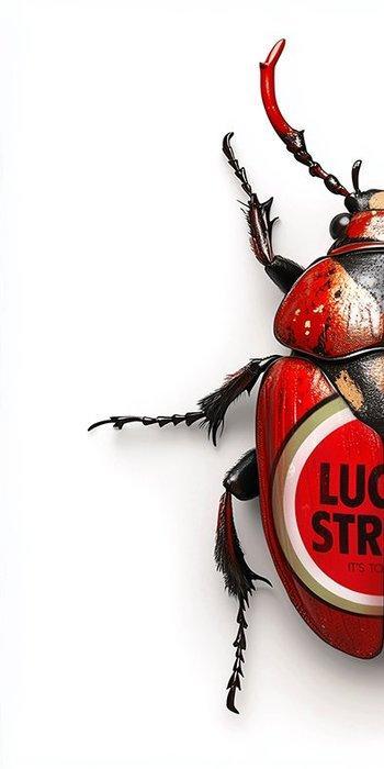 F2B - BeetleCan lucky strike 1I8, Antiek en Kunst, Kunst | Designobjecten