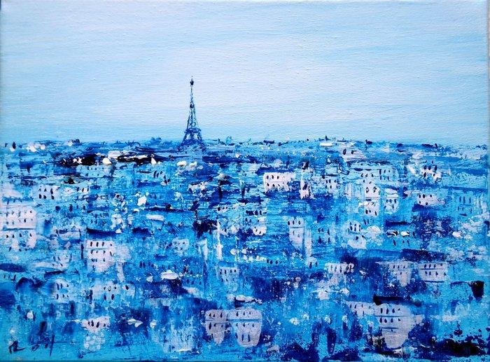 Denis Pascal dit Roy (XX-XXI) - Paris et la Tour Eiffel, Antiek en Kunst, Kunst | Schilderijen | Klassiek