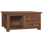 vidaXL Table basse 68x68x33 cm Bois de teck solide, Huis en Inrichting, Tafels | Salontafels, Verzenden