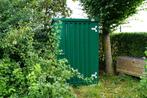 Metalen tuinhuis met oprijplaat en stellingen | Bekijk snel!