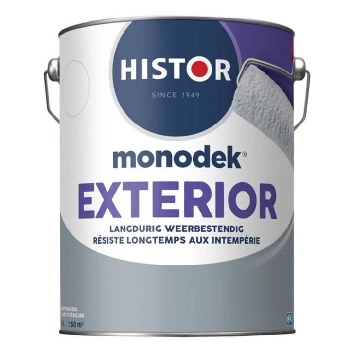 Histor Monodek Exterior Muurverf Mat RAL 9005 | Gitzwart, Doe-het-zelf en Bouw, Verf, Beits en Lak, Nieuw, Verzenden