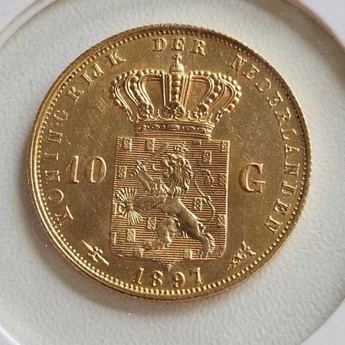 Nederland. Wilhelmina. 10 Gulden 1897_, Postzegels en Munten, Munten | Nederland