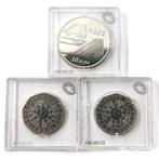 Autriche, France. 5 Euro / 10 Euro 2006/2009 (3 coins) Proof, Postzegels en Munten