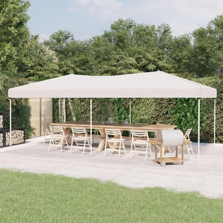 vidaXL Partytent inklapbaar 3x6 m wit, Tuin en Terras, Partytenten, Nieuw, Verzenden