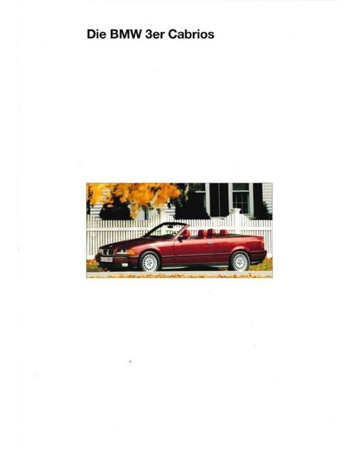 1994 BMW 3 SERIE CABRIOLET BROCHURE DUITS, Livres, Autos | Brochures & Magazines, Enlèvement ou Envoi