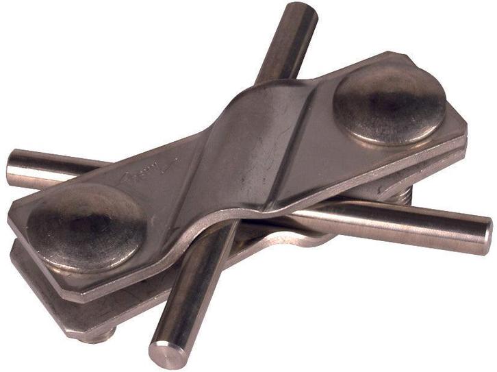 DEHN SV Klem V4A Voor FL 30/30mm RD 7-10/7-10mm - 308229, Doe-het-zelf en Bouw, Elektriciteit en Kabels, Verzenden