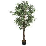 vidaXL Kunstplant ficus 756 bladeren 150 cm groen, Verzenden, Nieuw