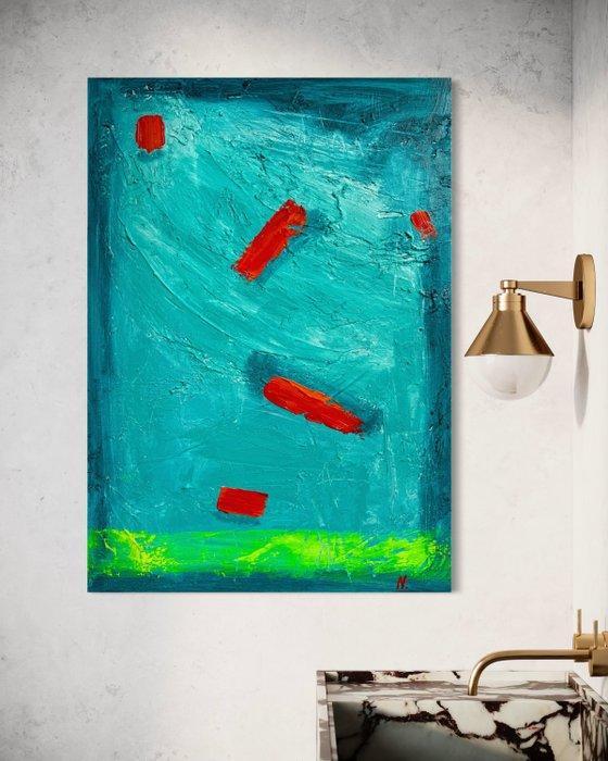 NTX Studio - NO RESERVE - Floating, Antiek en Kunst, Kunst | Schilderijen | Modern