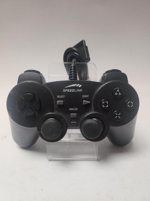 Zwarte Speedlink Controller Playstation 2, Games en Spelcomputers, Games | Sony PlayStation 2, Zo goed als nieuw, Ophalen of Verzenden