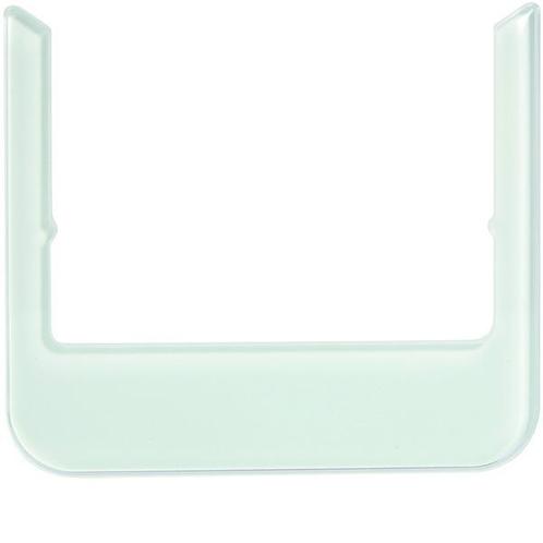 Cadre design Hager Berker - arrondi - verre blanc polaire -, Doe-het-zelf en Bouw, Elektriciteit en Kabels, Verzenden