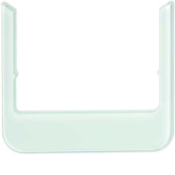 Cadre design Hager Berker - arrondi - verre blanc polaire -, Doe-het-zelf en Bouw, Elektriciteit en Kabels, Verzenden