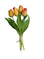 Actie real touch tulpen oranjegeel | 5 stuks - luxe, Huis en Inrichting, Woonaccessoires | Kunstplanten en Kunstbloemen, Nieuw