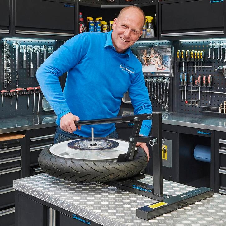 Datona Motorbanden demontage apparaat - Datona - Mat zwart, Auto diversen, Autogereedschap, Ophalen of Verzenden