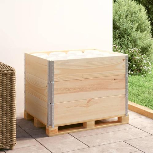 vidaXL Palletopzetranden 3 st 60x80 cm massief grenenhout, Zakelijke goederen, Stock en Retail | Verpakking en Verzending, Verzenden