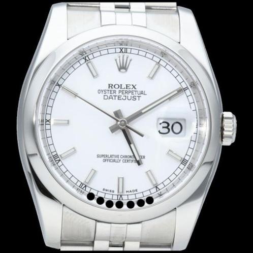Rolex Datejust 36 116200 uit 2015, Handtassen en Accessoires, Horloges | Heren, Verzenden