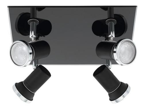 Veiling - EGLO Tamara 1 spot zwart/grijs 24 cm GU10, Huis en Inrichting, Lampen | Spots