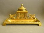 Antique German Neoclassical Gilt Bronze Desk Stand - Pen, Antiek en Kunst