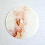 Oud Sino-Birmaans Witte Jade Belangrijke Ritueel Bi-schijf -, Antiek en Kunst