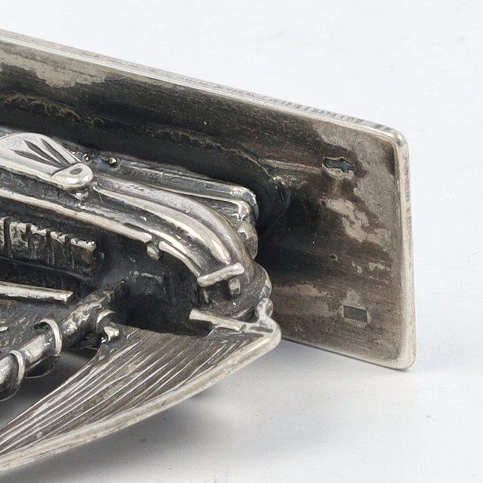 O.a. C.A. Stout - Zeilbootje, Punter, Paard met kar,, Antiek en Kunst, Antiek | Zilver en Goud