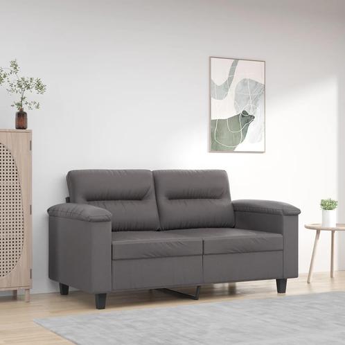 vidaXL Tweezitsbank 120 cm kunstleer grijs, Huis en Inrichting, Zetels | Zetels, Nieuw, Verzenden