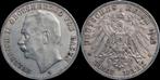 Germany Baden 3 mark 1912g Friedrich Ii zilver, Verzenden