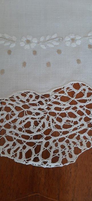 Tafelkleed - 280 cm - 170 cm - Gestikt linnen tafelkleed
