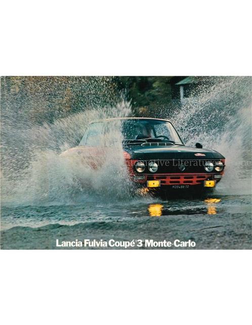 1975 LANCIA FULVIA COUPE 3 MONTE-CARLO BROCHURE ITALIAANS, Boeken, Auto's | Folders en Tijdschriften
