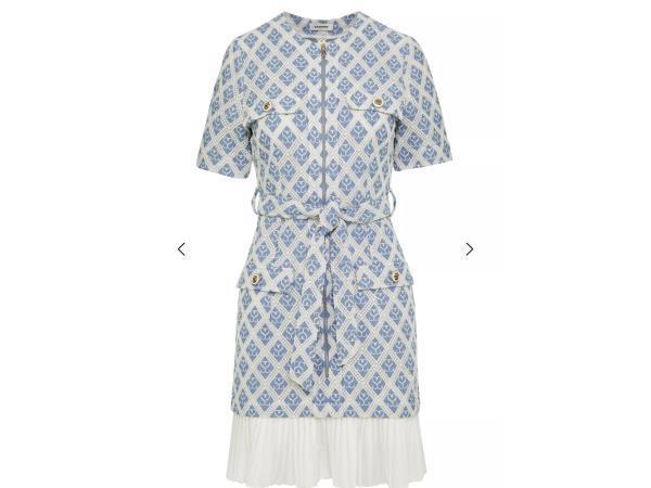 Veiling - Sandro Jurk Maat 36 Blauw Wit gehaakt, Kleding | Dames, Jurken