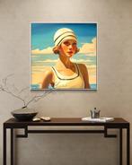 L Anton - Baigneuse au bonnet blanc, Antiek en Kunst