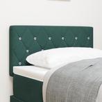 vidaXL Hoofdbord met crystal knoppen, tufted, donkergroen,, Verzenden, Nieuw