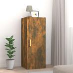 vidaXL Wandkast 34,5x34x90 cm bewerkt hout gerookt, Huis en Inrichting, Verzenden, Nieuw