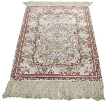 Hierke zijde tapijt uit China - Vloerkleed - 125 cm - 77 cm