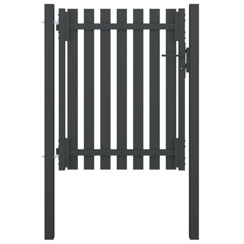 vidaXL Poort 1x1,5 m staal antraciet, Jardin & Terrasse, Portes de jardin, Envoi