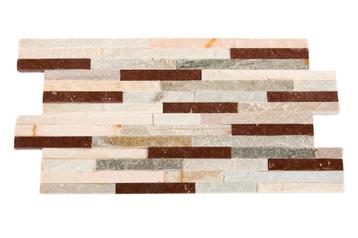 Natuurstenen steenstrips Slate Mix - 60x15 cm beschikbaar voor biedingen
