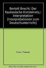 Bertolt Brecht: der Kaukasische Kreidekreis : Interpreta..., Gelezen, Not specified, Verzenden