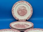 Eetservies - Myott’s – „Country Life“ – 8 Teller, rot –
