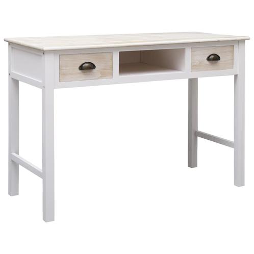 vidaXL Wandtafel 110x45x76 cm hout, Huis en Inrichting, Tafels | Bijzettafels, Nieuw, Verzenden