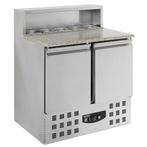 Pizzawerkbank | 230L | 2 Deuren (1/1 GN) | Boven 5x 1/6 GN, Verzenden, Nieuw in verpakking