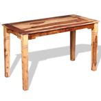 vidaXL Table de salle à manger Bois massif de Sesham 120 x 6
