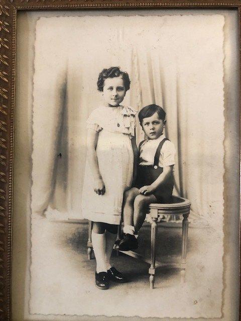 Cadre photo - Bronze et laiton, Antiek en Kunst, Curiosa en Brocante