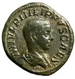 Empire romain. Philip II (AD 247-249). Sestertius PRINCIPI