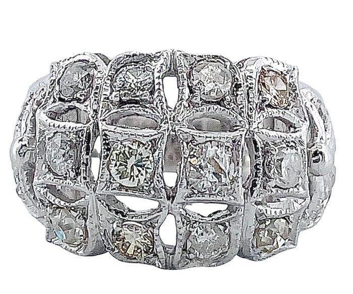 Ring Platina Diamant (Natuurlijk), Handtassen en Accessoires, Ringen