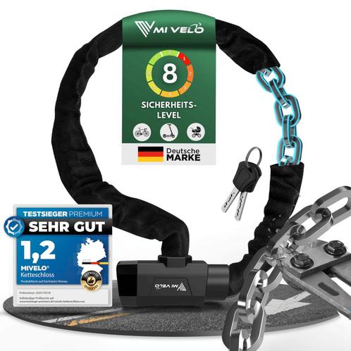 Tweedekans | MIVELO Fietsketting - Met Sleutelslot - 90 CM -, Fietsen en Brommers, Fietsaccessoires | Overige Fietsaccessoires