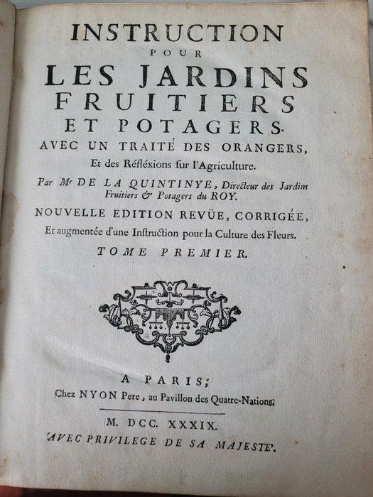 Mr De La Quintinye - Instruction Pour Les Jardins Fruitiers, Antiek en Kunst, Antiek | Boeken en Manuscripten