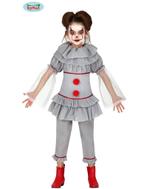 Killer clown meisjes halloween kostuum, Nieuw, Ophalen of Verzenden