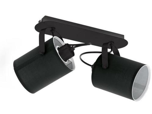 Veiling - EGLO Villabate spot 2-lichts zwart Ø335×90mm, Huis en Inrichting, Lampen | Spots, Gebruikt