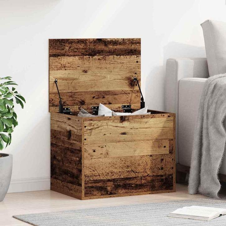 vidaXL Opslagdoos met opslag Oud hout 60 x 42 x 46 cm, Huis en Inrichting, Kasten | Overige, Nieuw, Verzenden