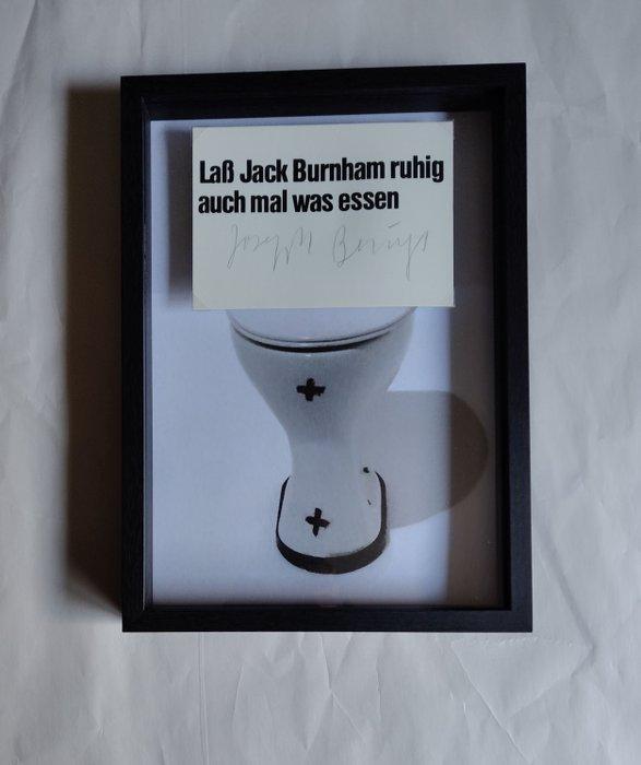 Joseph Beuys (1921-1986) - Let Jack Burnham eat something, Antiek en Kunst, Antiek | Overige Antiek