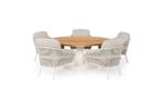 Suns Dolce low dining set camel sand met Grado tafel Ø 170, Tuin en Terras, Nieuw