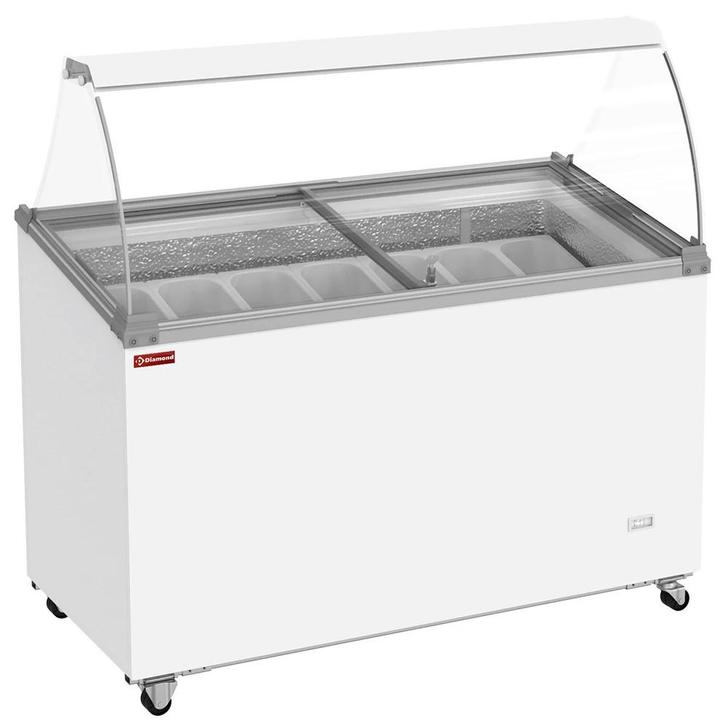 Schepijsvitrine | 381L | 7x 5L | -15°C/-23°C | Statisch |, Zakelijke goederen, Horeca | Keukenapparatuur, Nieuw in verpakking